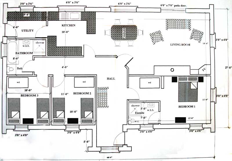 Ground plan of Lighthouse Lodge
